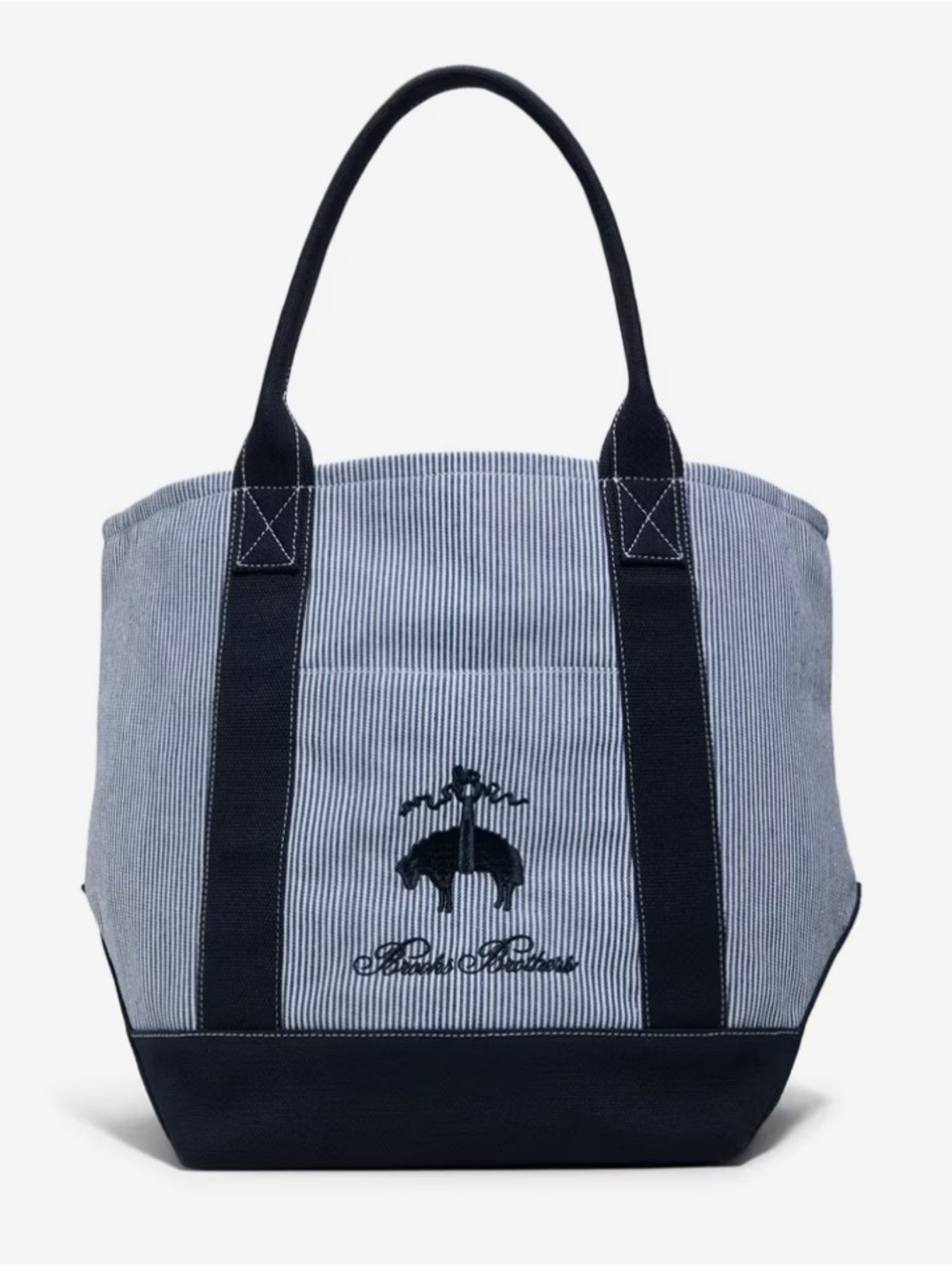 NEW Men’s Brooks Brothers Navy Blue Penn Tex Tote Bag